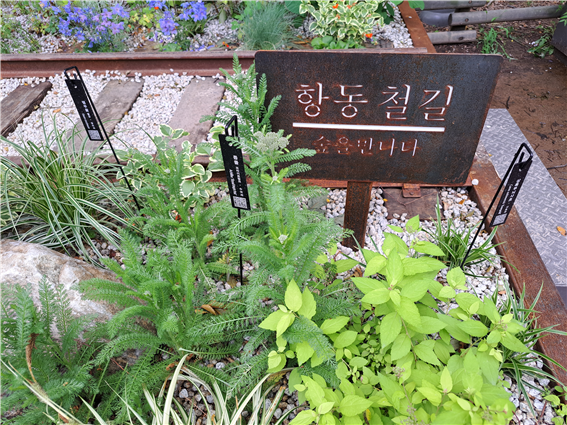 '항동 철길'을 주제로 한 정원박람회 구로구 정원 모습